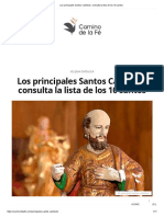 Los Principales Santos Católicos - Consulta La Lista de Los 10 Santos