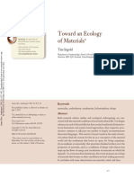 Ecology of Materials - Tim Ingold
