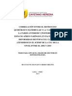 Correlacion Entre El Retroceso Quirurgico Mandibular