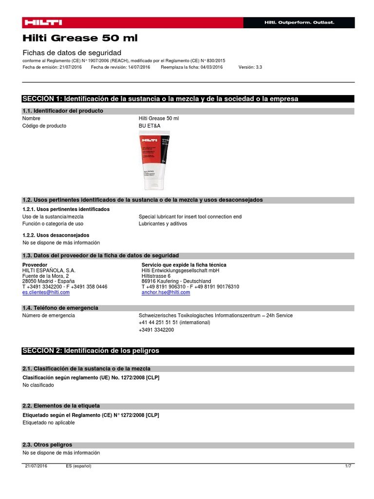 Hilti Grease 50 ML ES IBD WWI 00000000000003259328 000 PDF