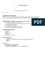 Plan de Lectie Argetoianu Constantin