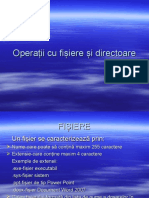 Operatii Cu Fisiere Si Directoare