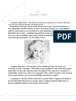 Analiza Pietei Companiei Mary Kay. (Conspecte - MD)