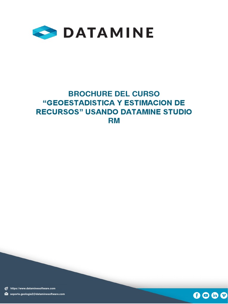 Curso de Geoestadística con Datamine RM | PDF | Tecnología