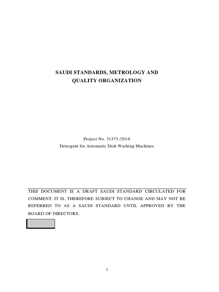ADW Detergent Standards Draft | PDF | Surfactant | Detergent