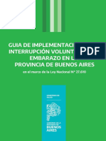 Guía - Interrupción Voluntaria Del Embarazo PROVINCIA DE BUENOS AIRES