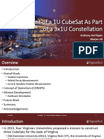 Development of A 1U Cubesat As Part of A 3X1U Constellation