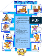 Garfields Tagesablauf Arbeitsblatter Leseverstandnis - 24906