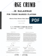 Crumb - Vox Balaenae For Three Masked Players (Performance Notes)