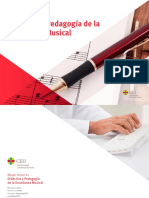 Master Didactica Pedagogia Ensenanza Musical