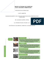 Diagrama Esquemático de La Historia e Importancia de La Investigación de Operaciones.