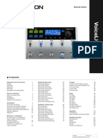 Tc-Helicon Voicelive 3 Reference Manual Firmware 1 0 Italian