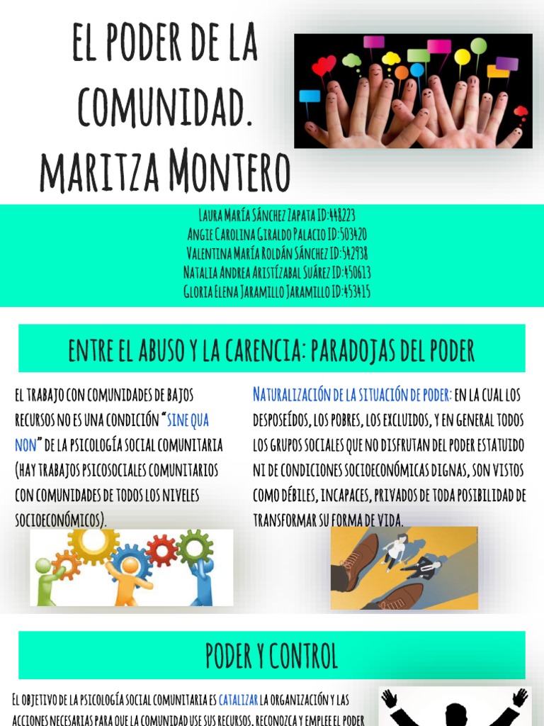 Poder Comunitario y Transformación Social | PDF | Policía | Sicología