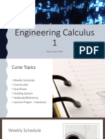 Engineering Calculus Course Overview