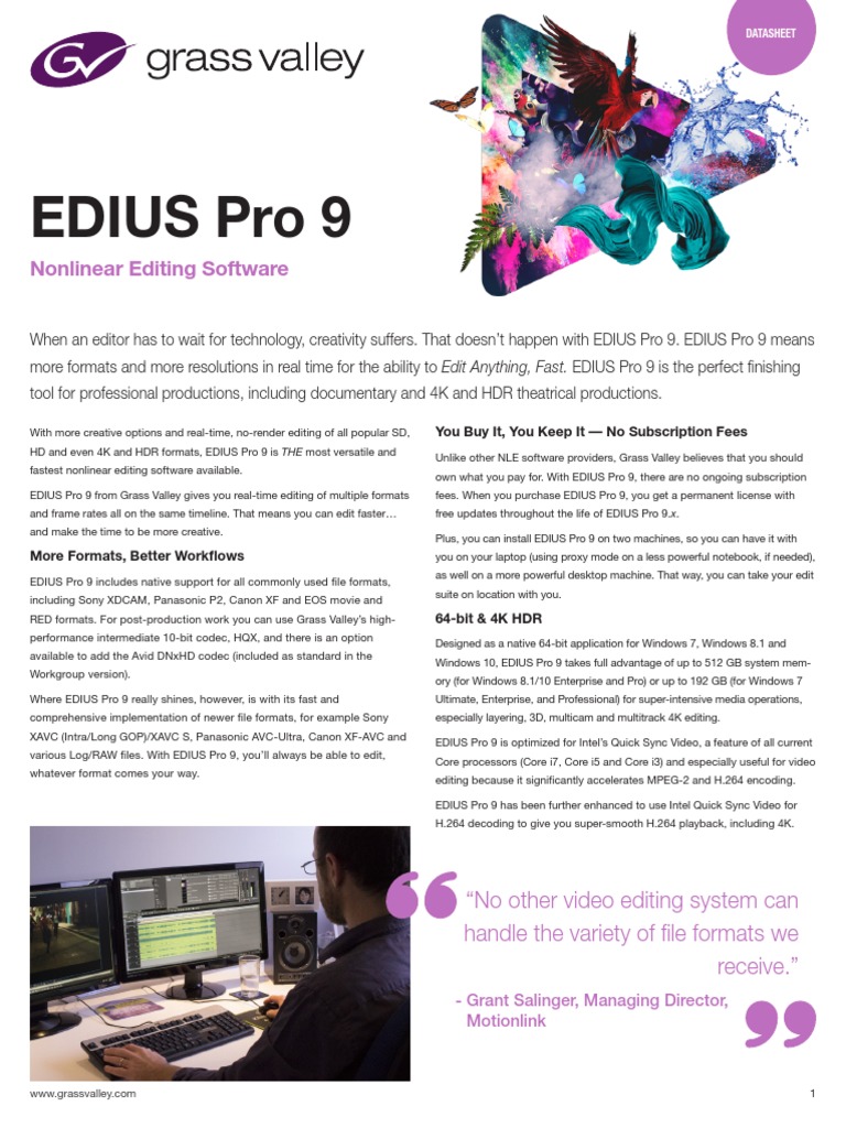 edius pro 9 effects free download