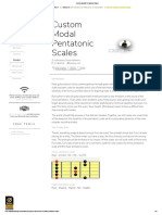 Custom Modal Pentatonic Scales