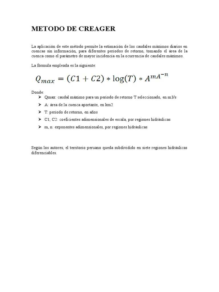 Metodo de Creager | PDF