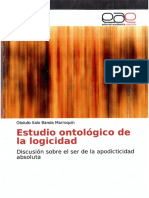 ESTUDIO ONTOLÓGICO DE LA LOGICIDAD