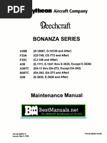 8691330-Beechcraft Bonanza A36 Maintenance Manual