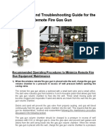 Preventive Maintenance and Troubleshooting - Remote Fire Gas Gun PDF