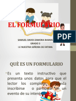 El Formulario Diapositivas