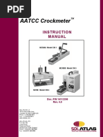 A AATCC Crockmeter: Instruction Manual