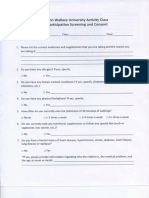 Pre-Participation Form