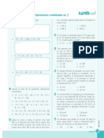 Operaciones combinadas con números naturales, decimales e inecuaciones