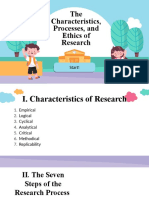 The Characteristics, Processes, and Ethics of Research: Start!