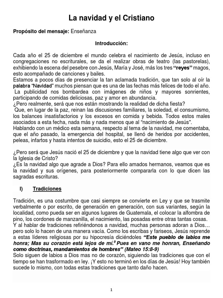 Navidad según la Biblia y su significado | PDF | Reyes Magos | Navidad