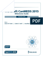 The Draft Canmeds 2015: Milestones Guide