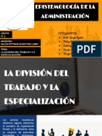 División Del Trabajo y Especialización