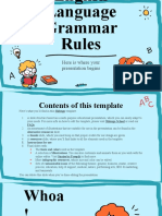 English Language Grammar Rules by Slidesgo