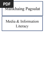 Malikhaing Pagsulat: Media & Information Literacy