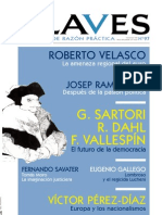 Revista Claves - El Futuro de La Democracia Sartori, Dahl, Vallespin