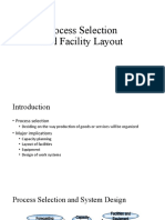 Process Selection and Facility Layout