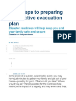 Five Steps to preparing an effective evacuation plan