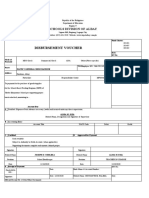 Disbursement Voucher: Schools Division of Albay