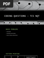 Coding Questions - TCS NQT