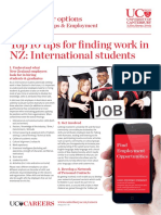 Top 10 Tips For Finding Work in NZ: International Students: Discover Your Options