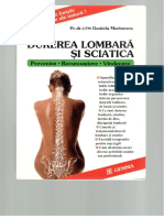 Durerea Lombara Si Sciatica PDF