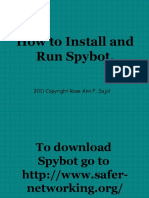 Rose Ann - Sajol - How To Install Spybot