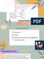 Kosmetologi - Efikasi Untuk Sediaan Kosmeseutical - Kelompok 8