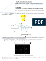 Circuite Simple de Curent Alternativ - Circuit Cu R În C.A