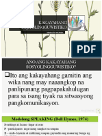 Kakayahang Sosyolingguwistiko