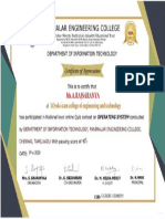 Certificate For Ms.A.RAJSARANYA For - National Level Online Oper... - PDF
