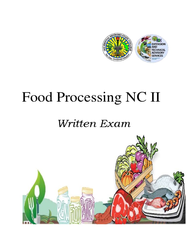 Food Processing NC II Written Exam PDF Fruit Preserves Foods