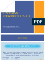 Kesehatan reproduksi remaja DM Air Dingin 1 juli - 3 Agustus 2013