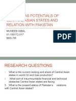 OIL AND GAS POTENTIALS OF CENTRAL ASIAN STATES