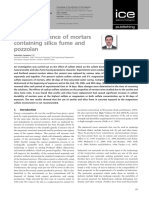 Sulfate Resistance of Mortars Containing Silica Fume and Pozzolan